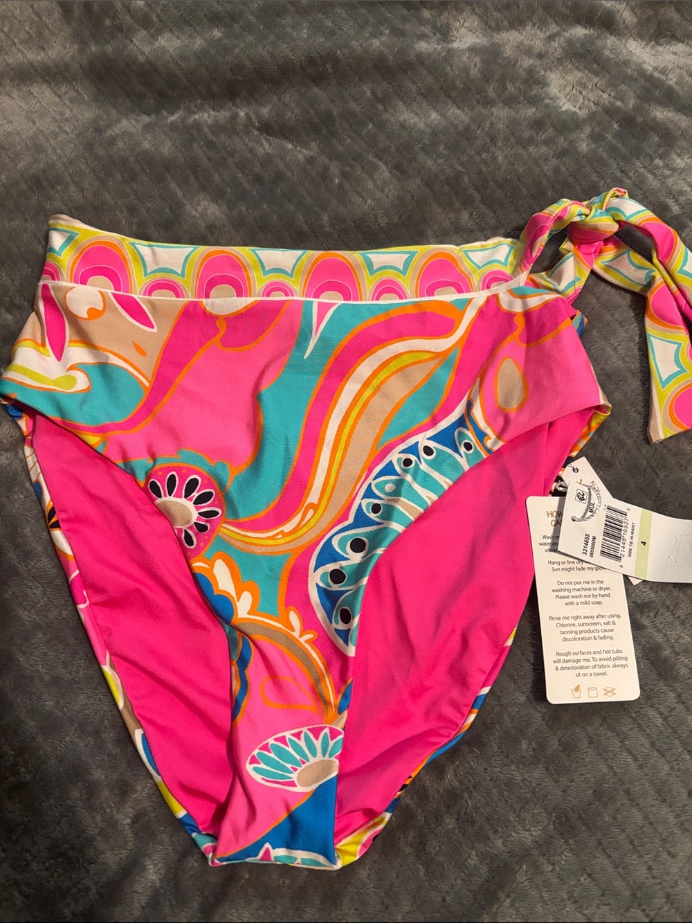 Trina Turk Side Tie Hi Waist Bottoms